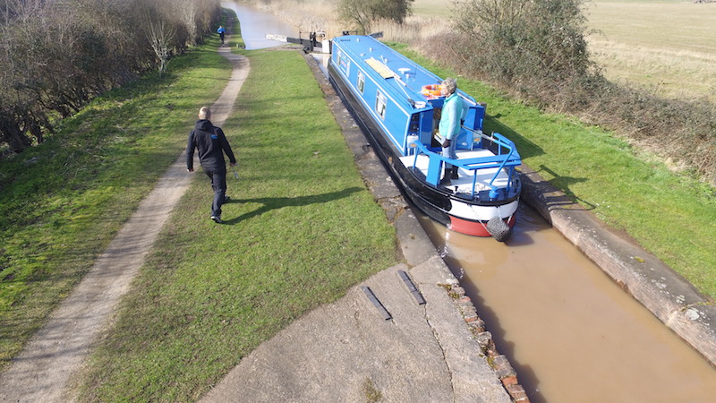 In a Canal Lock